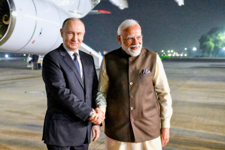 Putin arrives in New Delhi on a state visit aimed at bolstering Russia-India relations
